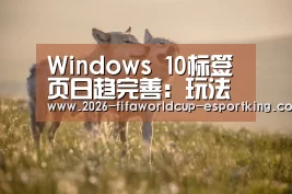 Windows 10标签页日趋完善:玩法相当丰富“世界杯电竞竞猜”(图2) 世界杯足球